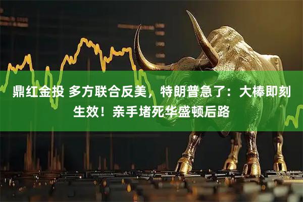 鼎红金投 多方联合反美，特朗普急了：大棒即刻生效！亲手堵死华盛顿后路