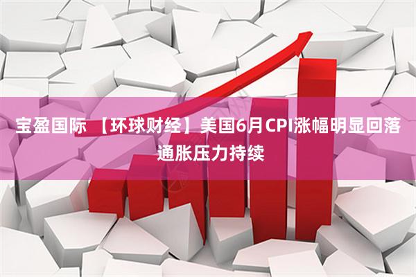宝盈国际 【环球财经】美国6月CPI涨幅明显回落 通胀压力持续